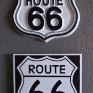 Route 66 Black and White Signs